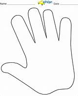 Hands sketch template