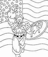 Coloring Captain America Pages Fighting Guy Bad Comments sketch template