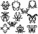 Damask Clip Clipground Clipart sketch template