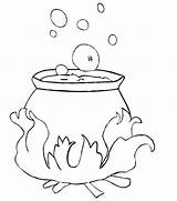 Coloring Cauldron Halloween Witches Pages Witch Draw Crafts Drawing Night Clipart Potter Harry Kids Drawings Easy A3 Popular Visit sketch template