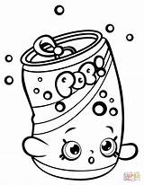 Shopkins Coloring Pages Lipstick Getcolorings Pops Soda Shopkin sketch template