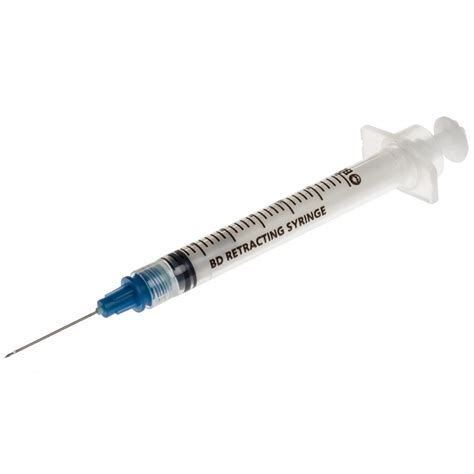 integra ml syringe  detachable retracting needle