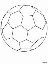 Ball Coloring Pages Colouring Clipart Football Soccer Library Printable sketch template