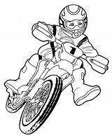 Coloring Motorbike Riding Motorbikes Boy Print Printable Motorcyclist sketch template