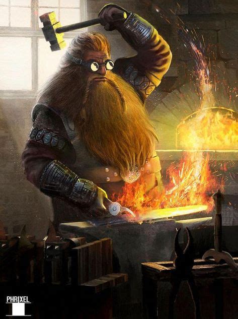 Pin By Adam Mcewen On Eberron Fantasy Dwarf Character Art Blacksmithing