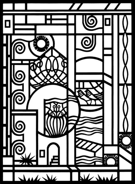 art deco patterns coloring pages  adults hfg