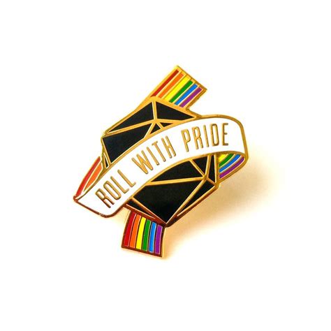 Roll With Pride Dungeons And Dragons Pin Gaymer Dnd