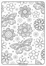 Flower Printable Coloring Pattern Whatsapp Tweet Email sketch template