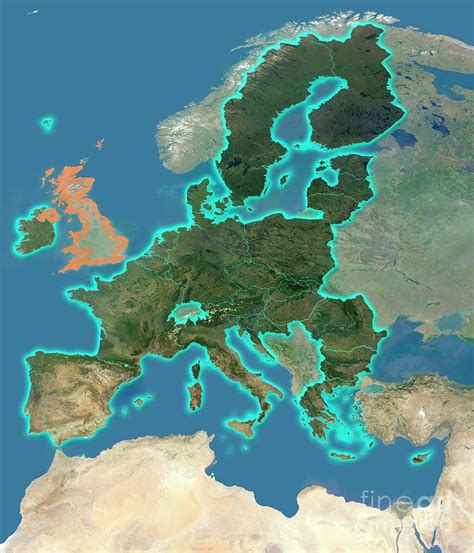 map   european union  brexit photograph  planetary visions ltdscience photo library