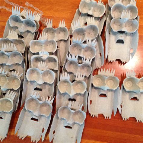 egg carton owls pre   recycle artcraft easy crafts  kids