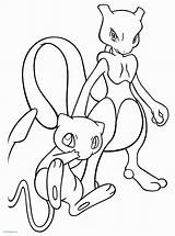 Mewtwo Pokemon sketch template
