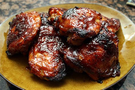 oven barbecue chicken thighs  mothers daughter
