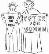 Voting Suffragette Suffragettes sketch template