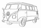 Combi Volkswagen Camionnette Combis Busje Kombi Paintingvalley Kleurplaten sketch template
