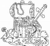 Treasure Coloring Chest Color Pages Printable Getcolorings Sheet sketch template