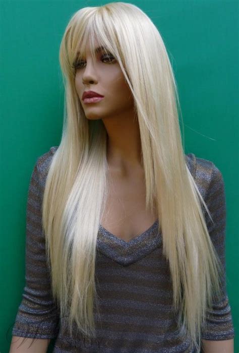 New Arrival Long Silky Straight Bleach Blonde Real