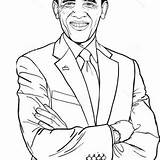 Barack 44th Dashing Usa sketch template