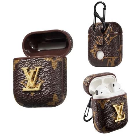 lv airpods  airpod  case monogram canvas skin charging cover   earphone case