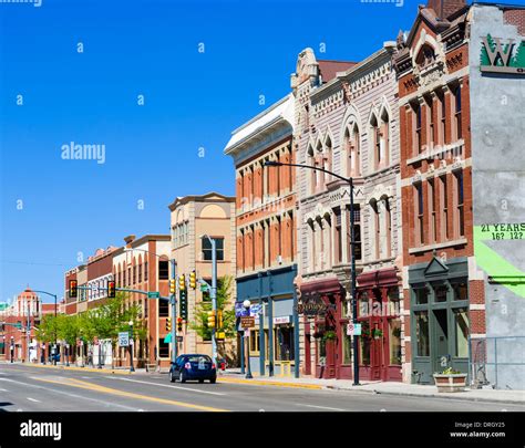 downtown cheyenne wyoming  res stock photography  images alamy