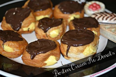 boston cream pie donuts hugs and cookies xoxo