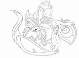 Rakan Xayah sketch template