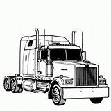 Kenworth Camion sketch template