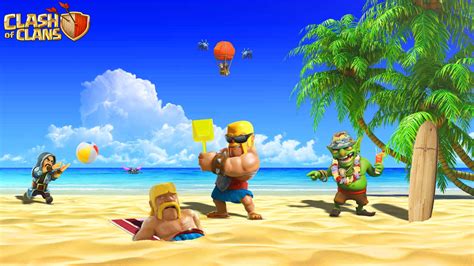 Download Clash Of Clans Funny Beach Picture