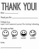 Thank Cards Printable Kids Card Color Coloring Blank Fill Template Say Kid Child Notes Printables Templates Teacher Help Creative Note sketch template
