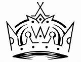 Crown Drawing Line Clipart Kings Library Decal Clip Angeles Los sketch template