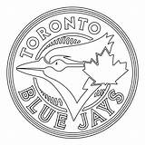 Jays Toronto Blue Logo Coloring Pages Outline Stencil Template Svg Transparent Logos Vector sketch template