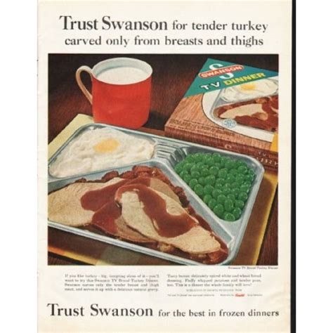 swanson tv dinner vintage ad tender turkey