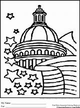 Coloring Dc Pages Building Capitol Washington Government Dome Drawing School Kids Icon Printable Drawings Book Getdrawings America Color Colour Usa sketch template