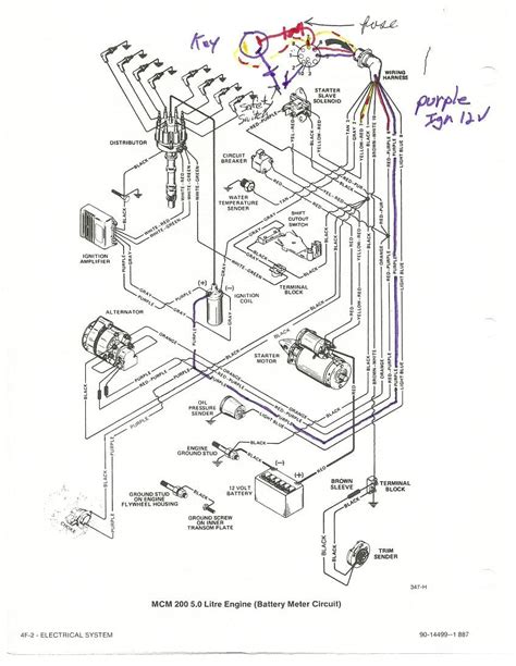 schematic sea ray boat wiring diagram