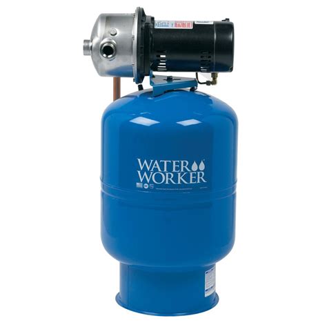 water worker city water pressure booster system   gal  tank  hp pump  digital