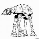 Wars Star Coloring Pages Walker Drawing Draw Imperial Step Line Book Coloriage Drawings Lego Room Tattoo Starwars Printable War Para sketch template