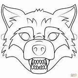 Wolf Mask Printable Coloring Pages Masks Bad Big Pigs Little Three Excellent Maske sketch template