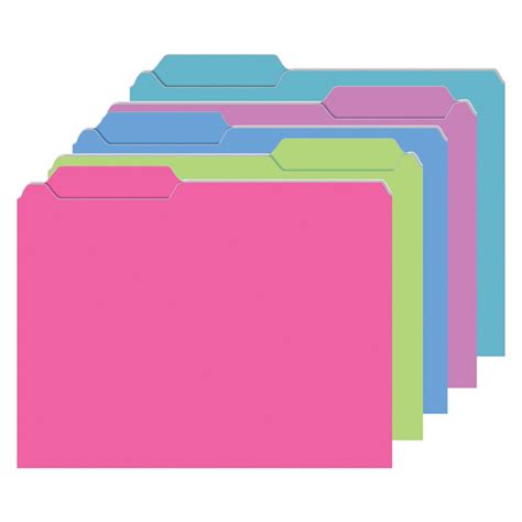 mini file folders galactic colors pack   top top notch teacher products folders