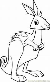 Jam Animal Coloring Kangaroo Pages Fox Getdrawings Coloringpages101 Cartoon Drawing Colorings sketch template