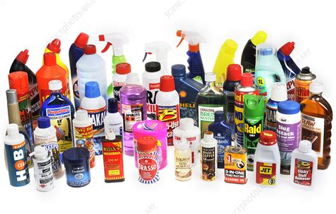 domestic chemical products stock image  science photo library