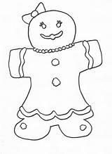 Gingerbread Coloring Man Girl Pages Christmas Color Ginger Bread Printable Kids Boy Print Drawing Mueller Elizabeth Created Pm Comments Clipart sketch template