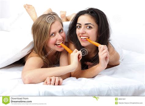 hot girls playing stock image image of joyful lesbian