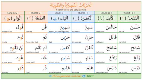 vowels  arabic ibnulyemen arabic