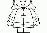 Firefighter Coloring Pages Coloring4free Kids Girl Category sketch template