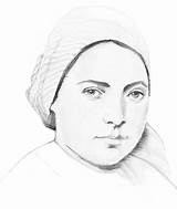 Bernadette Soubirous Lourdes sketch template