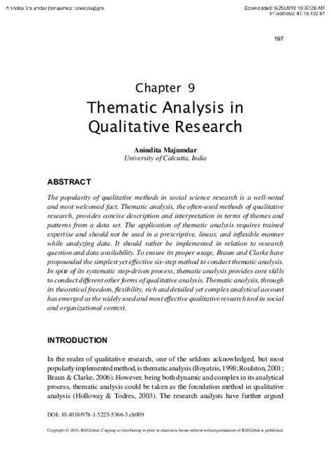 thematic analysis  qualitative research anindita majumdar