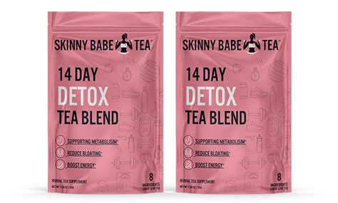 skinny babe detox cleansing tea blend 1 or 2 pack groupon