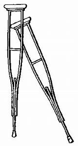 Crutches Wpclipart sketch template