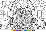 Nativity Coloring Christmas Number Color Scene Pages Printable Worksheets Kids Supercoloring Jesus Super Colouring Sheets Advanced Colors Categories Choose Board sketch template