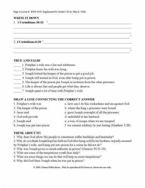 bible study worksheets  adults inspirational  db excelcom