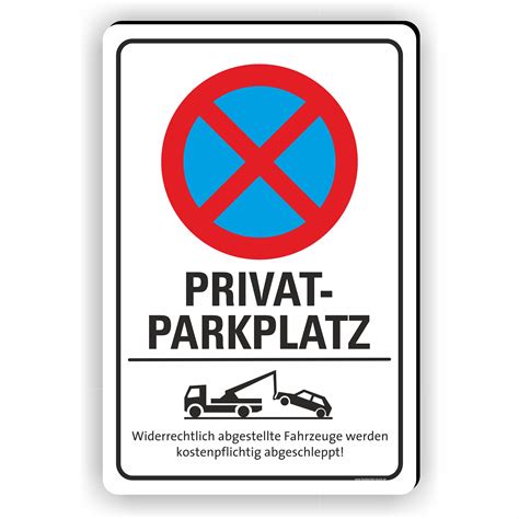 parken verboten schild parkverbotsschild privatparkplatz privat